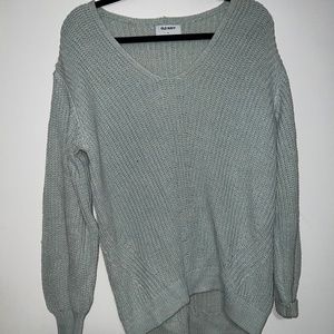 Old Navy teal knitted sweater-oversized